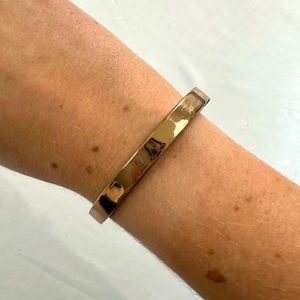 LOFT women’s rose gold hinged bangle bracelet